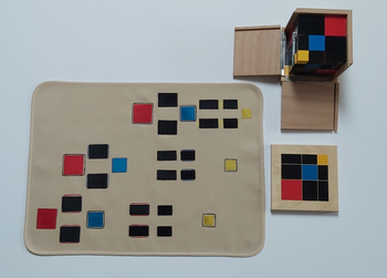 Trinomial cube mat - extended version - with guides