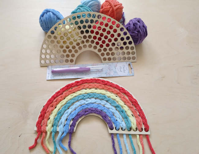 rainbow crochet set