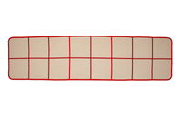 Sprachkartenmatte - zwei Reihen à 8 Quadrate