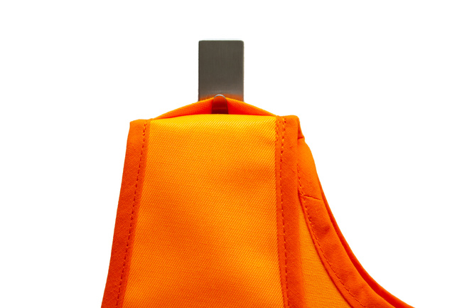  Vorne zu schließende Schürze - orange, wasserabweisend, ölresistent