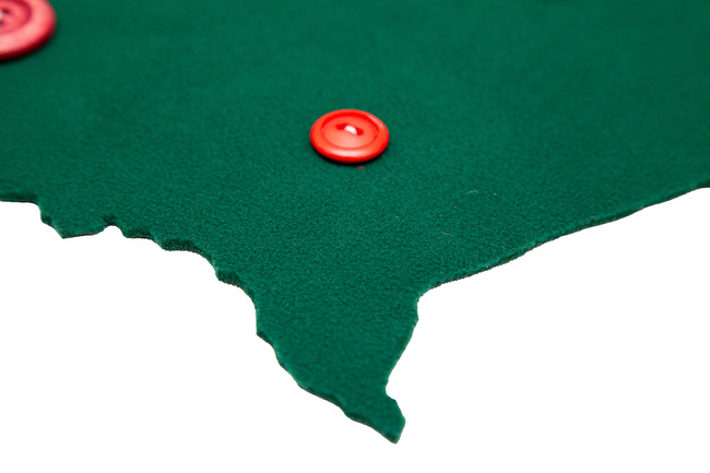  Button map of Poland