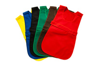 Vorne zu schließende Schürze - grün