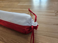pasy w barwach narodowych biało - czerwone do układu tanecznego  50cm x 250cm