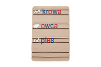 Movable alphabet mat in 3 lines -- spaced -- (printed letters)