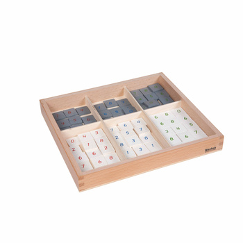 Płytki numeryczne do szachownicy - drewniane