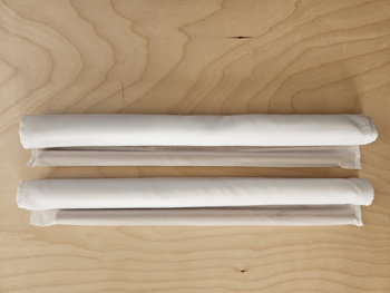 Weiße Tanzbänder (2 Stück) – 50 cm x 250 cm