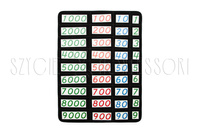 Mat for large math cards - black