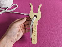 widelec do wyplatania sznurków widelec dziewiarski lucet - mini zestaw