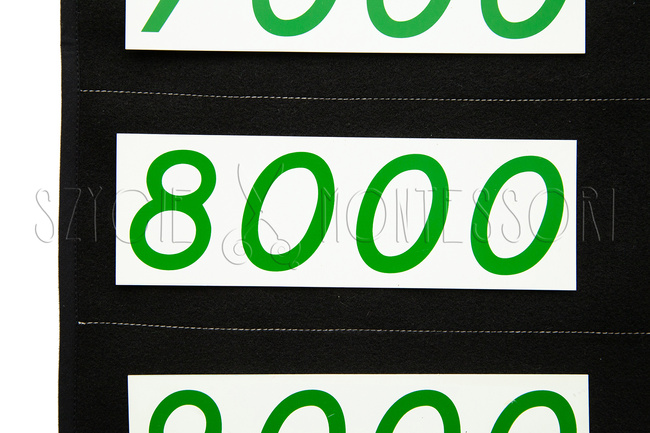 Mat for large math cards - black