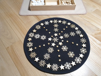 schwarze Basis zum Erstellen von Mandalas 45 cm