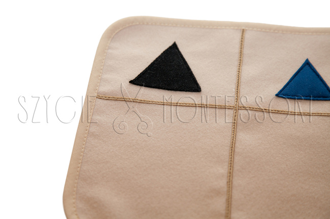 Dywanik gramatyczny - części mowy - krótki - z przyszytymi symbolami gramatycznymi