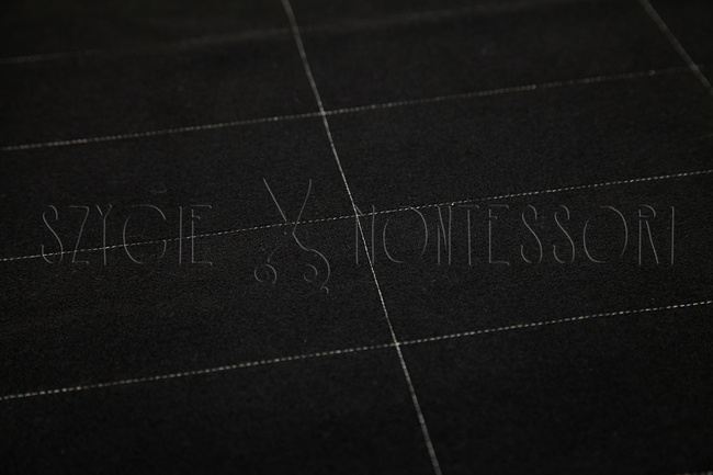 Mat for large math cards - black