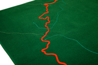 Map of Poland - contour and auxiliary stitching - SMALL