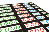 Mat for large math cards - black