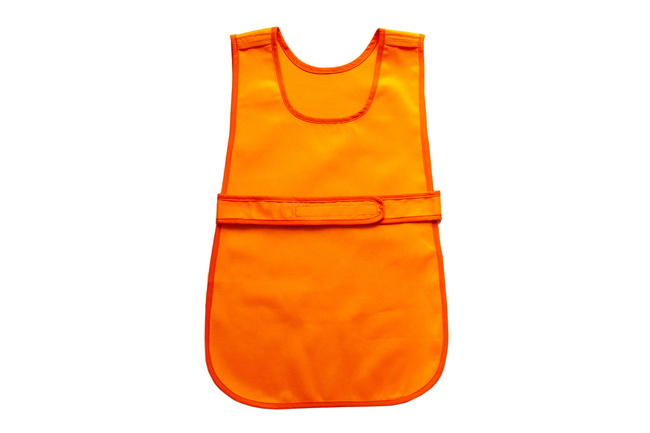 Apron fastened at the front - orange waterproof, oilproof