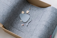 Felt Wall Hanging – DIY Mobile Phone Organizer (6 pockets + decorative elements)