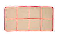 Language card mat - two rows of 4 squares each