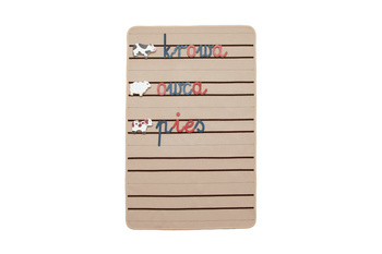 Movable alphabet mat -- 3 lines -- notebook layout -- (written letters)
