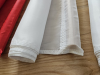 Schärpen in Nationalfarben – Weiß-Rot – 50 cm x 250 cm