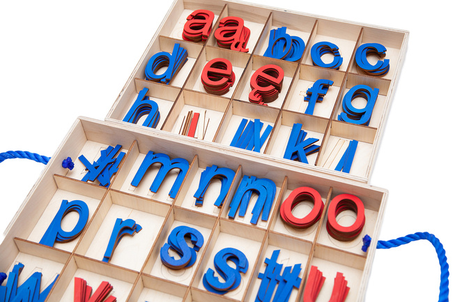 Movable Alphabet – Printed Lowercase Letters (210 pcs)