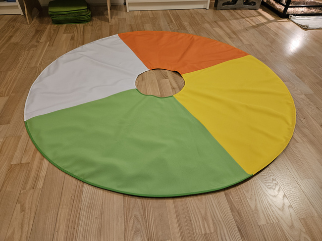 Liturgischer Kalender + Rad der vier Jahreszeiten – beidseitige Matte – 140 cm