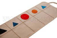 Dywanik gramatyczny - części mowy - krótki - z przyszytymi symbolami gramatycznymi