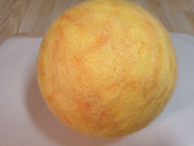 Sun – Felted Styrofoam Ball