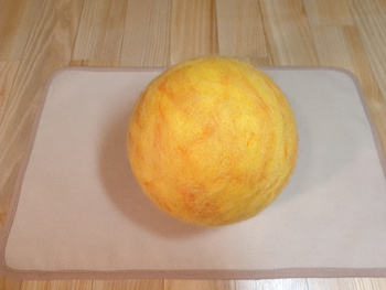 Sun – Felted Styrofoam Ball
