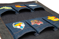 Cell phone storage mat - 6 pockets - with applications - PROTOTYPE