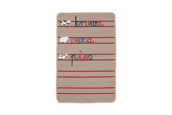 Movable alphabet mat -- 3 lines -- notebook layout -- (written letters)