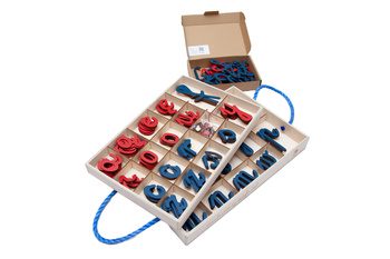 Alfabet ruchomy -- litery pisane --  małe i WIELKIE 268 liter