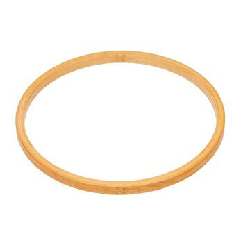 Hula-Hoop: transparent lackiert (30 cm.)