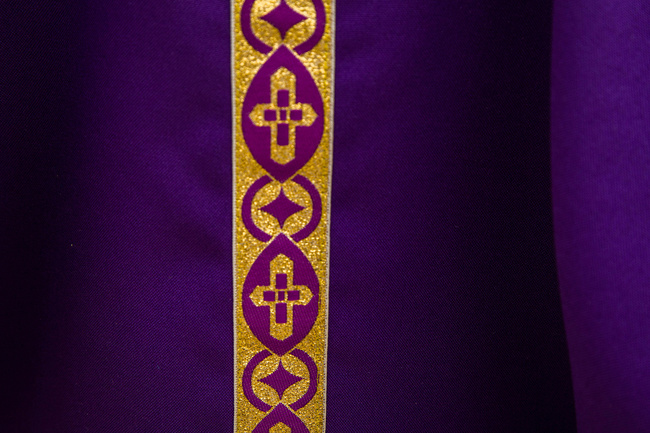 Purple chasuble