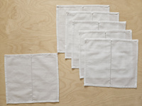 Meal Napkins – White Cotton – Set of 6