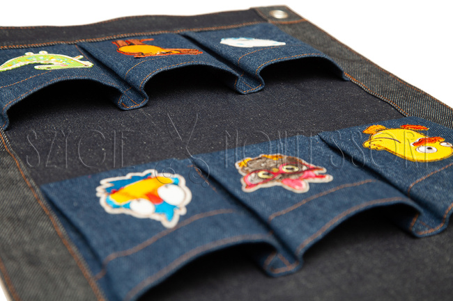 Cell phone storage mat - 6 pockets - with applications - PROTOTYPE
