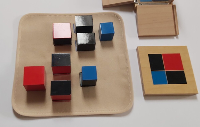 Binomial cube mat - extended version - with guides