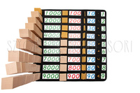Mat for large math cards and quantities - black