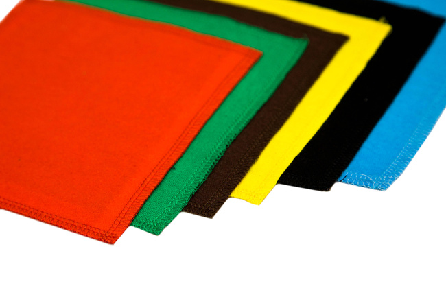 Polishing cloth - flannel - different colors - green