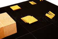 Math mat for calculations - black