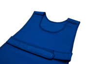  Apron fastened at the front - blue waterproof