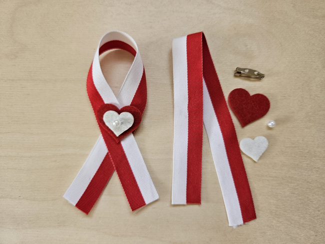 Patriotische Anstecknadel – Nähset