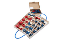 Alfabet ruchomy -- litery pisane -- małe i WIELKIE 268 liter