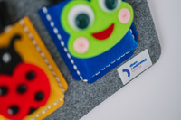 Filzwandteppich zum Selbstnähen – Handy-Organizer (6 Taschen + Dekoelemente)