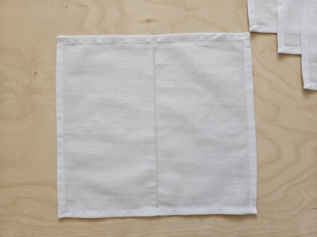 Meal Napkins – White Cotton – Set of 6
