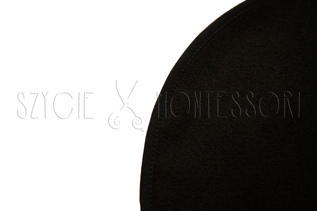 black base for creating mandalas 45 cm