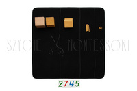 Math mat for organizing gold material - black