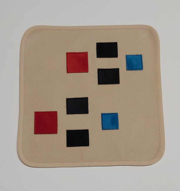 Binomial cube mat - basic version - without auxiliary lines