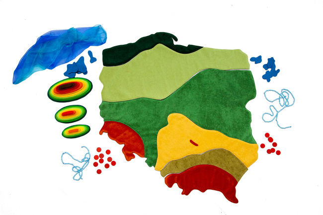 Polnische Landschaftsformen + Stapeln von Elementen GROSS