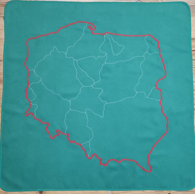 Map of Poland - historical and cultural region - LARGE