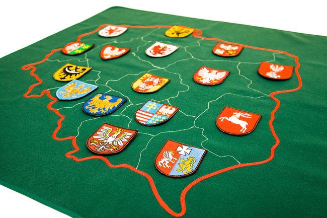 Mapa Polski - podział administracyjny - województwa DUŻA